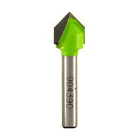 1/2&quot; x 1/4&quot; Shank Decorative Vee Groove Professional Router Bit Recyclable Exchangeable